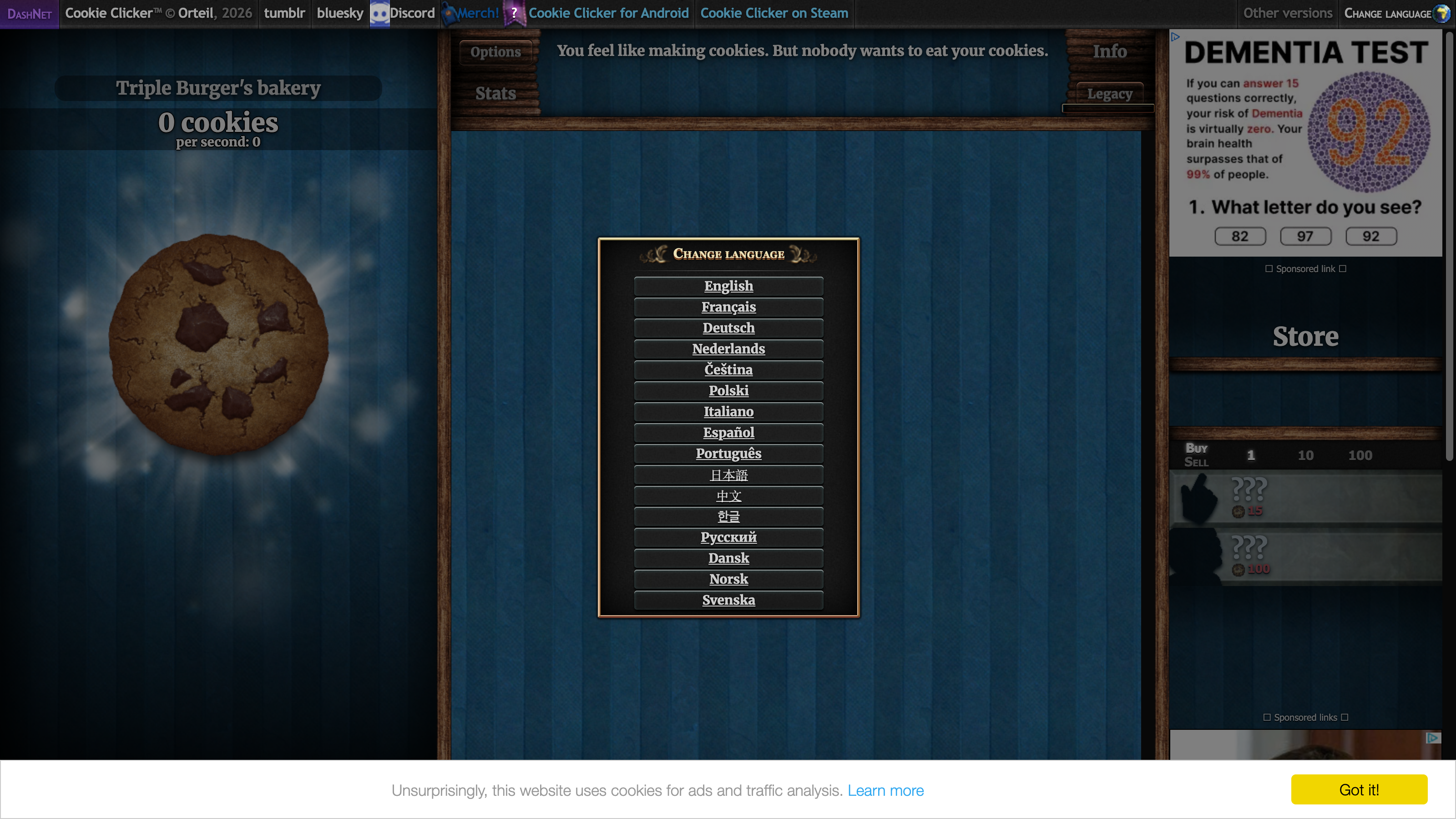 Cookie Clicker