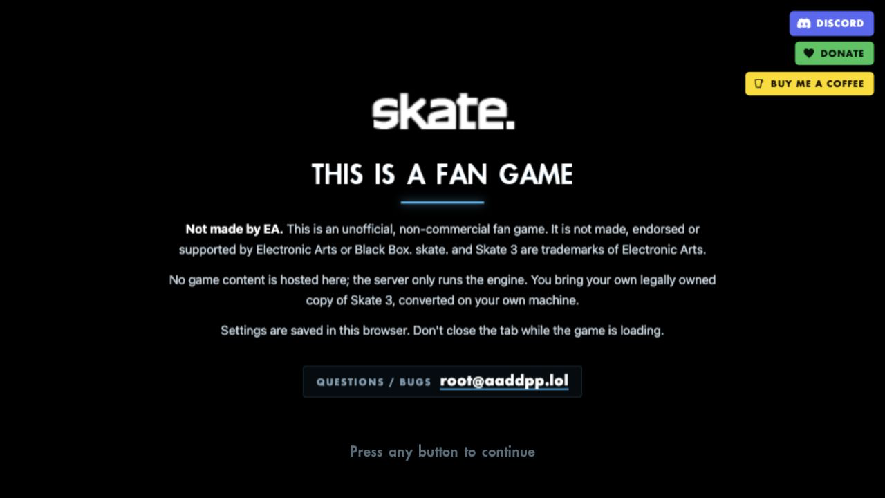 skate. 3 — Fan Game